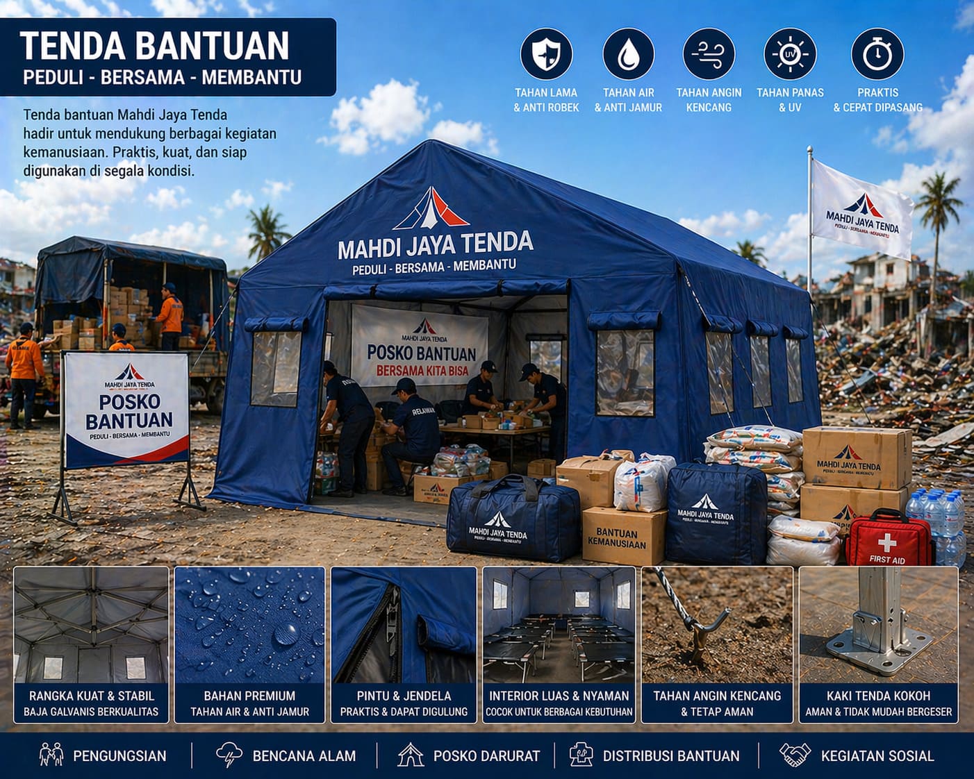 Distributor Supplier Produsen Tenda Bantuan
