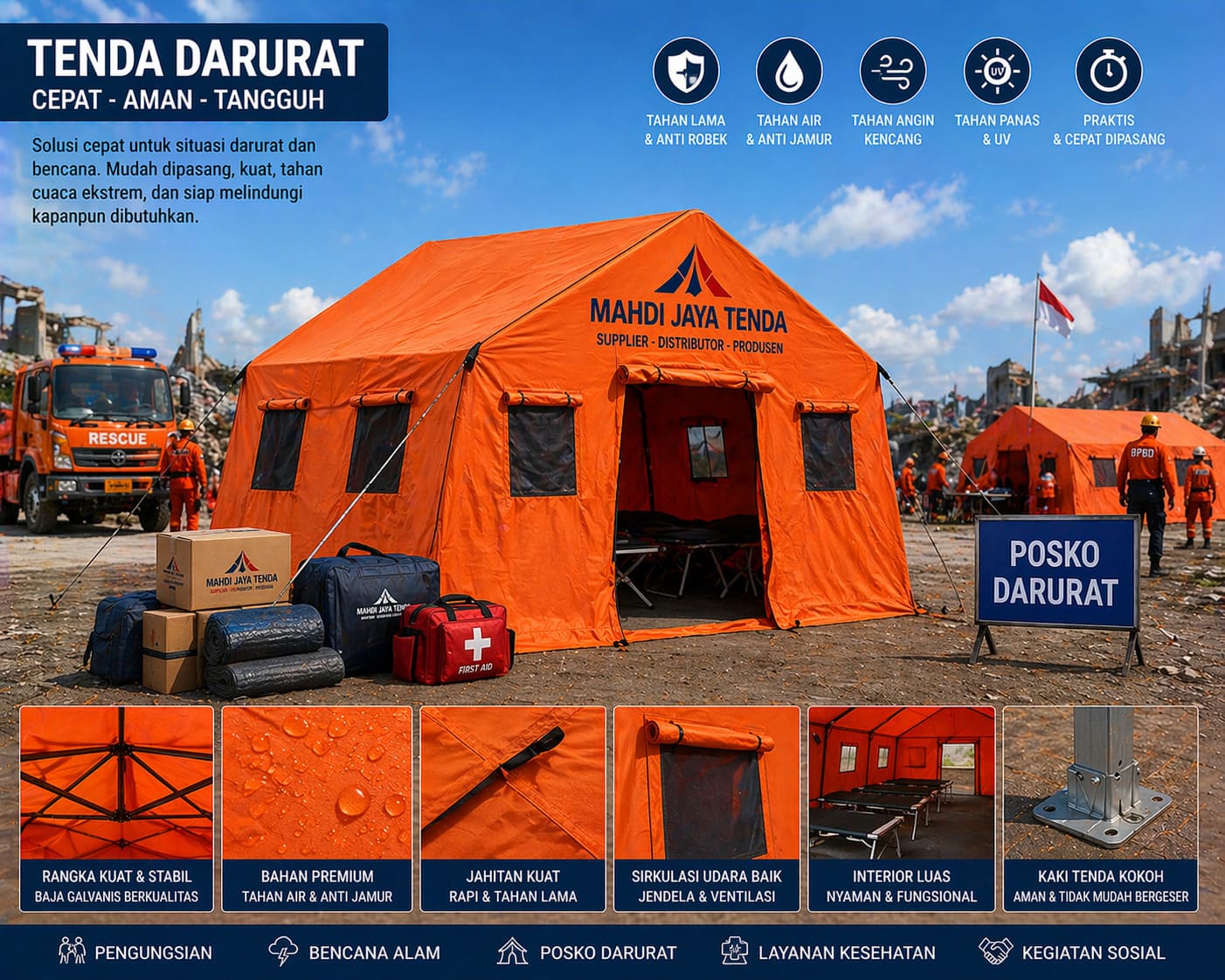 Distributor Supplier Produsen Tenda Darurat