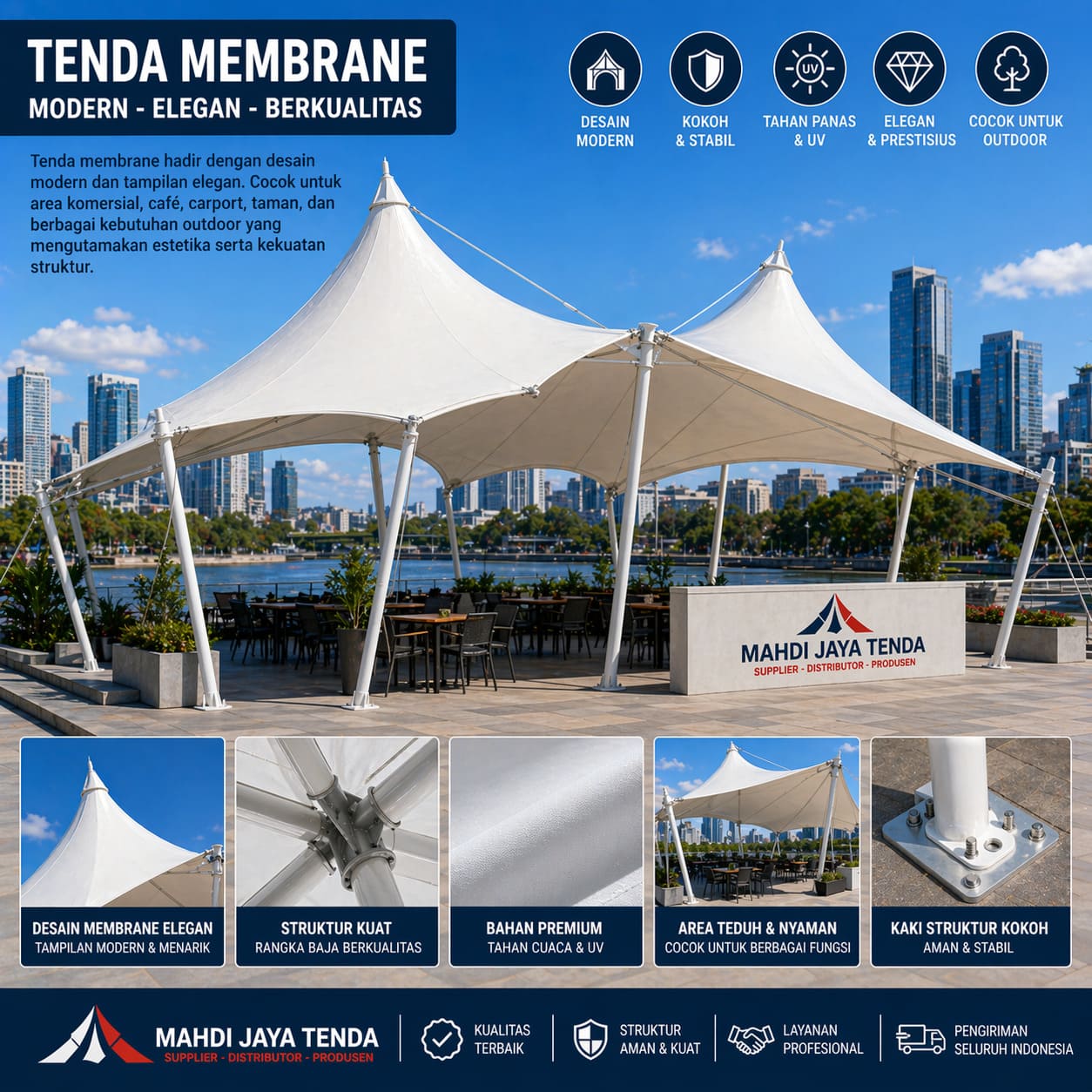 Distributor Supplier Produsen Tenda Membrane