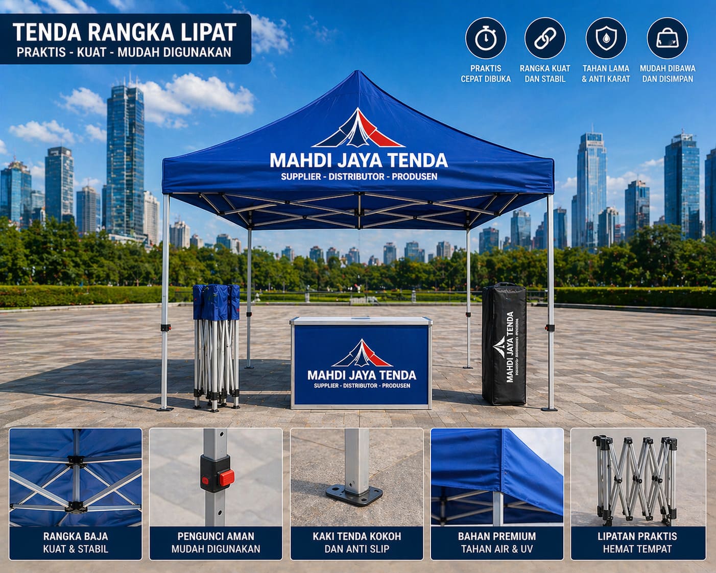 Distributor Supplier Produsen Tenda Rangka Lipat